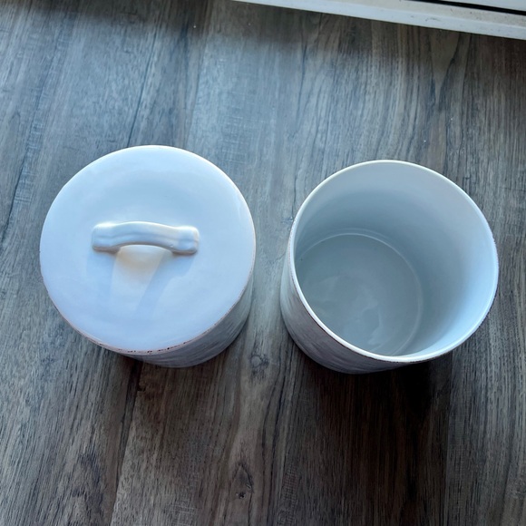 Crate and Barrel Marin Utensil Holder and Canister Set - Picture 3 of 6